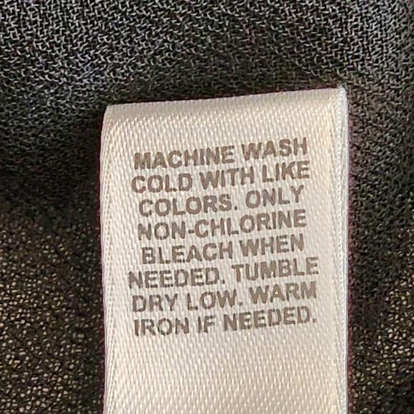 Cato Black Top Open Front Sheer Blouse with Bell Sleeves Women's Plus Size 26/28 - Picture 5 of 6